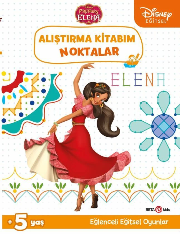Nessi World Disney Eğitsel Prenses Elena Alıştırma Kitabım Noktalar - Image 1
