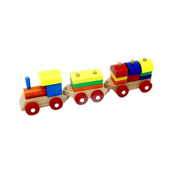 Nessi World PlayWood Eğitici Ahşap Bloklu Bultak Tren 351 - Image 1