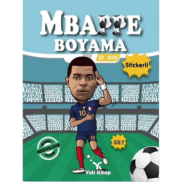 Nessi World MBappe Çıkartmalı Maskeli Boyama Kitabı - Image 1