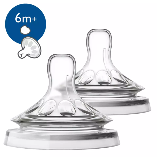 Nessiworld   Avent Natural Biberon Emziği Y Kesik 6 Ay+ 2li SCF046/27 - Image 1