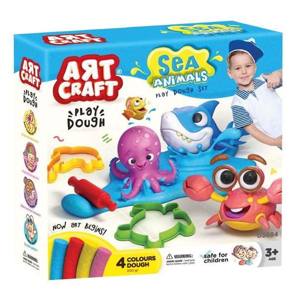 Nessi World Art Craft Deniz Hayvanları Oyun Hamuru Seti 13 Parça - Image 1