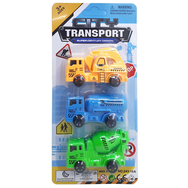 Nessi World 3'lü Çek Bırak İş Makinaları - Image 1