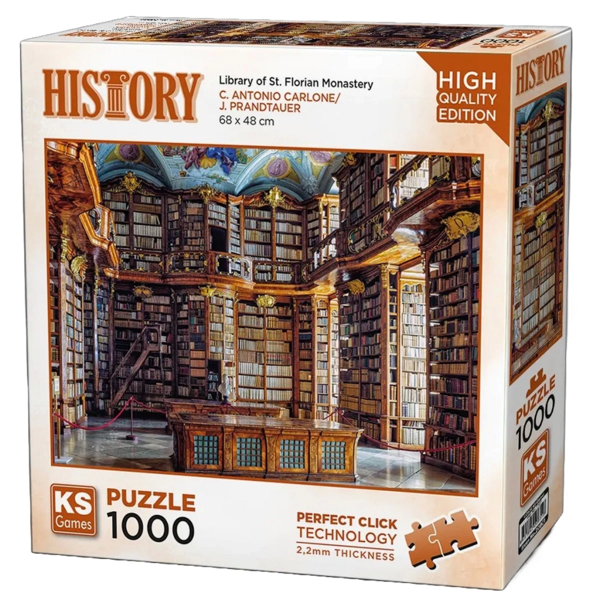 Nessi World KS Games Library of St. Florian Monastery Puzzle 1000 Parça 20801 - Image 1