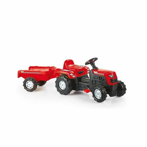 Nessi World 8146 Dolu Römorklu Traktör -Kırmızı - Image 1