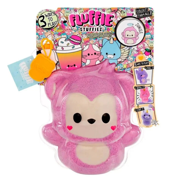 Nessiworld Fluffie Stuffiez Küçük Peluş Maymun - Image 1