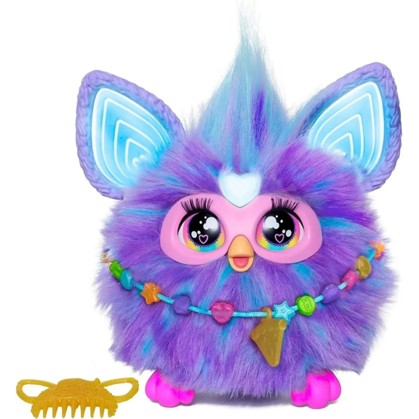 Nessi World Furby Mor İnterakti̇f Peluş F6743 - Image 1