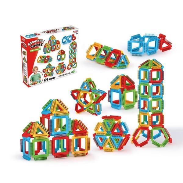 Nessi World  03896 Geometrik Puzzle 64 Parça -Dede - Image 1