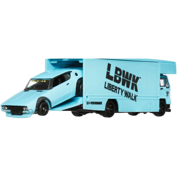 Hot Wheels Team Transport Nissan Skyline 2000 GT-R Fleet Flye HRV45 - Image 1