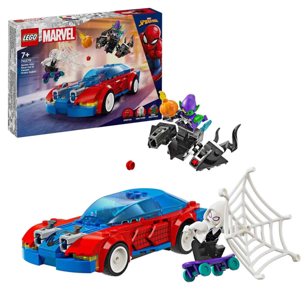 NessiWorld LEGO Super Heroes Örümcek Adam Yarış Arabası ve Venom Green Goblin 76279 - Image 1
