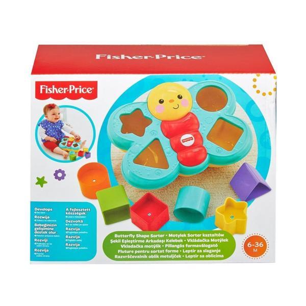 Fisher-Price CDC22 Şekil Eşleştirme Arkadaşı Kelebek / Sıralama ve Şekil Ayırma Oyuncakları - Image 1