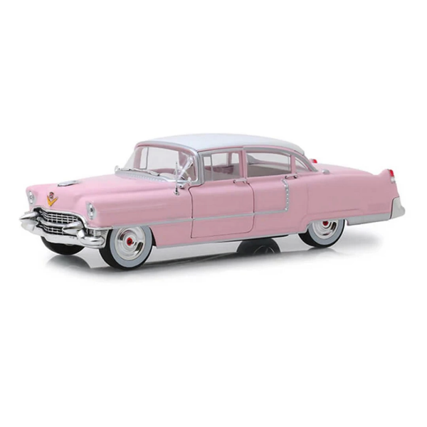 Nessi World Greenlight 1/64 Hollywood Series 14 - Elvis Presley (1935-77) - 1955 Cadillac Fleetwood Series 60 "Pink Cadil - Image 1