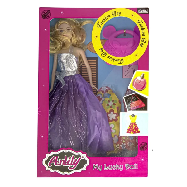 Oydaş Anlily Çantalı Yedek Elbiseli Bebek 2281 - Image 1