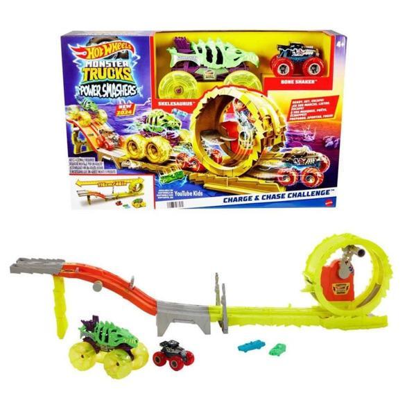 Hot Wheels HXT05 Monster Trucks Power Smashers Oyun Seti - Image 1