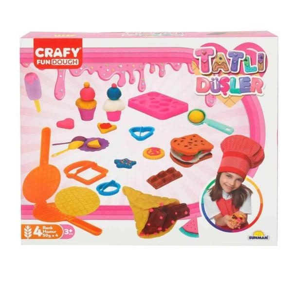 Nessi World 3493 Crafy Tatlı Düşler Oyun Hamuru Seti 200 g 22 Parça -Sunman - Image 1