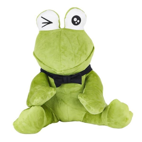 Nessi World 1430 Peluş Papyonlu Oturan Yeşil Kurbağa -My Friend Toys - Image 1