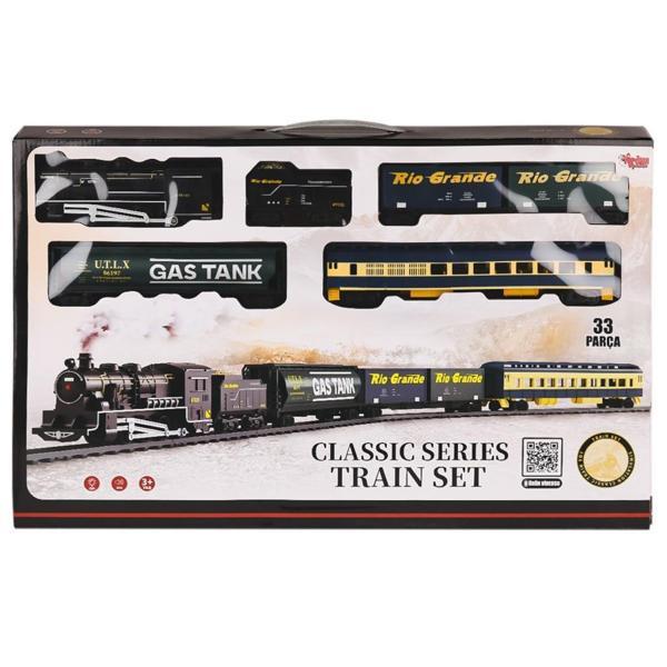 FF-1601C Işıklı ve Sesli 33 Parça Classic Tren - Vardem Oyuncak - Image 1