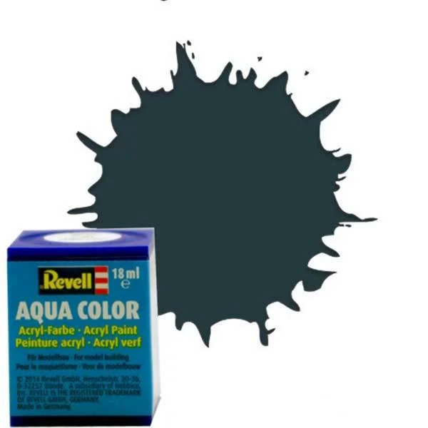 Nessi World Aqua Color Dark Green - Mat Boya - 18 ml - Image 1