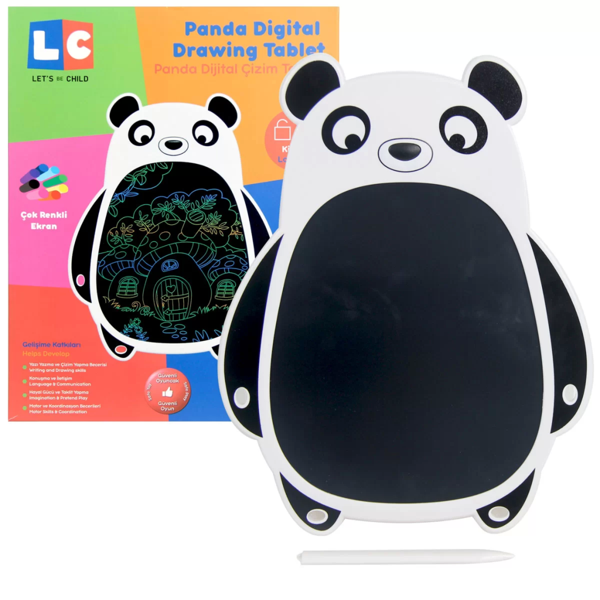 Nessi World LCD Dijital Renkli Panda Çizim Tableti 8,5 İnç - Image 1