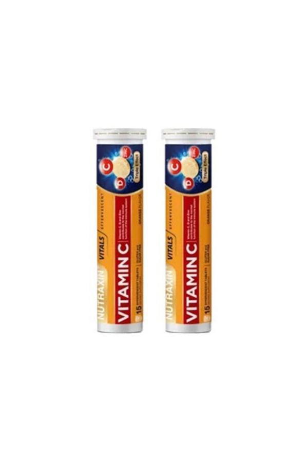Nutraxin Efervesan - Vitamin C-D-Zinc 15 Tablet 2 Adet - Image 1