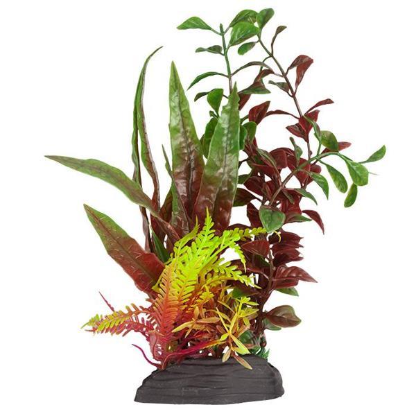 Netx Akvaryum Dekor Plastik Bitki 18cm M-741 Tekli  - Image 1