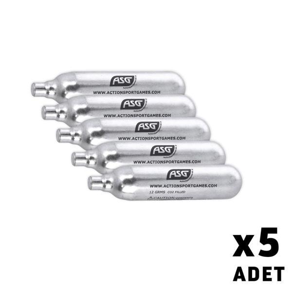 ASG 12 gr CO2  Airsoft Tüpü - 5 Adet - Image 1