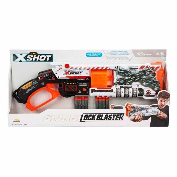 36606 X-Shot Skins Lock Blaster 16 Mermili Sünger Dart Atan Silah 56 cm -Sunman - Image 1