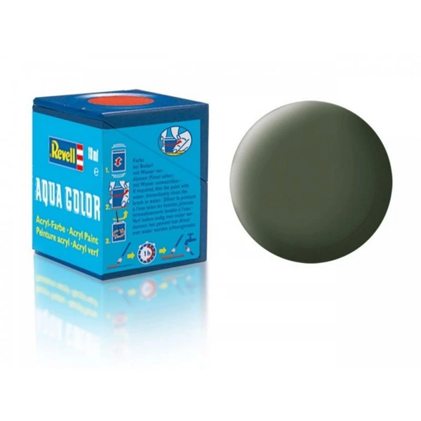 Nessi World Aqua Color Bronze Green - Mat Boya - 18 ml - Image 1