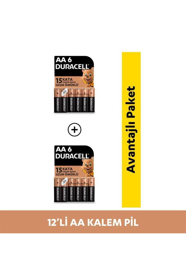 Duracell Alkalin Aa  Kalem Pil, 1,5V (Lr03 / Mn2400), 6'Lı Paket X 2 - Image 1