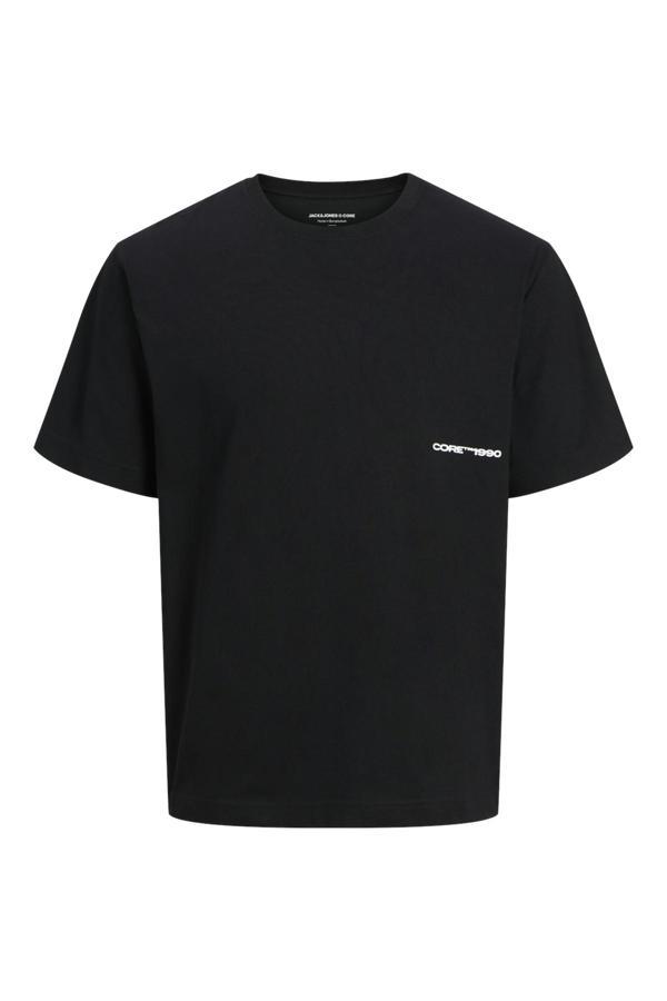 Jack&Jones Core Jcoprime Regular Fit Bisiklet Yaka Sırt Baskılı Erkek T Shirt 12276586 SİYAH - Image 1