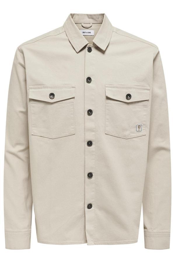Only & Sons Onskari Pamuklu Regular Fit Erkek Gömlek 22027978 TAŞ - Image 1