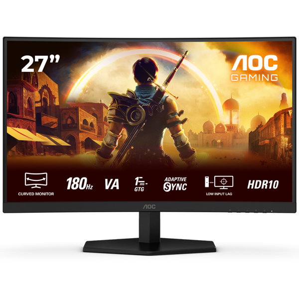 AOC C27G42E 27" 180Hz 0.5ms HDMI DP AdaptiveSync HDR10 FHD FAST VA Gaming Monitör - Image 1