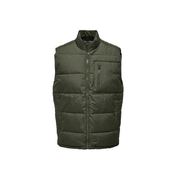 Erkek Yelek Onsjake Quilted Vest Otw 22024229-Olive Night - Image 1