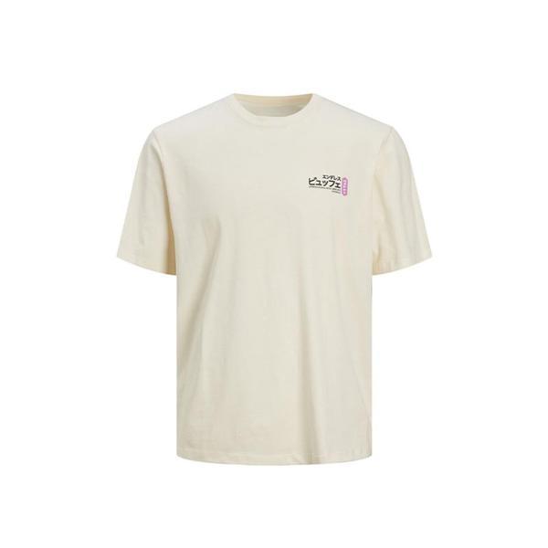 Erkek T-Shirt Jorrecıpe Tee Ss Crew Neck Tg Ln 12254174-Buttercream - Image 1