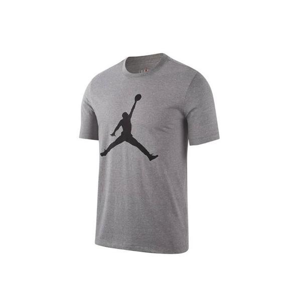 Jordan M J Jumpman Ss Crew Erkek T-Shirt CJ0921-091 Gri - Image 1