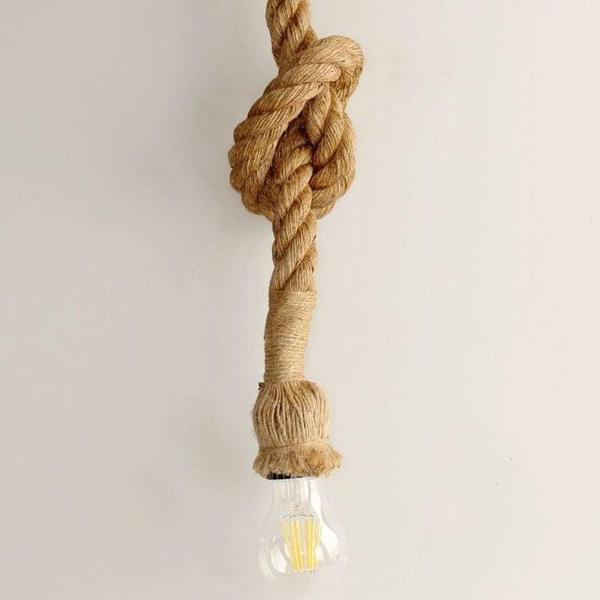 Otantik Çarşı Halat Avize Tekli Sarkıt 83 cm. - Image 1