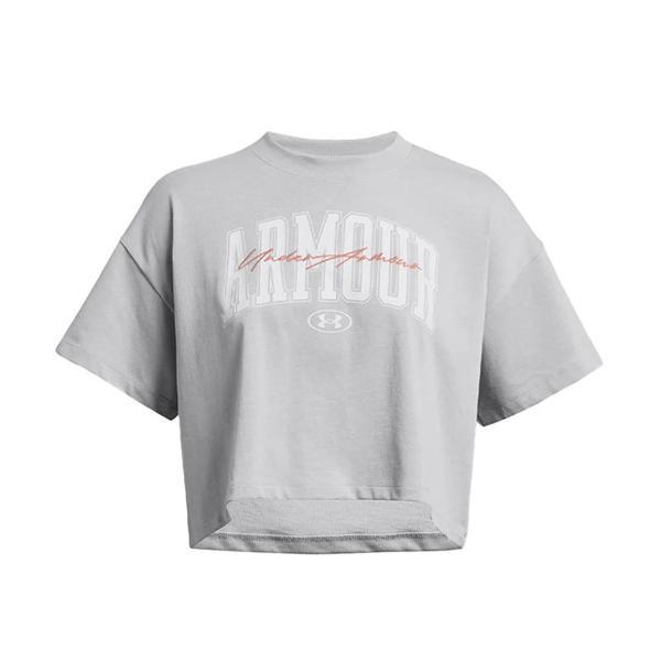 Kadın T-Shirt Ua Hw Scrıpted Wm Crop Ss 1383050-011 - Image 1