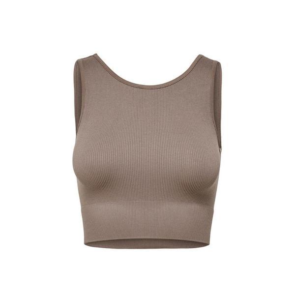Kadın T-Shirt Onpjaıa Lıfe Un Sl Seam Short Top Noos 15250051-Falcon - Image 1