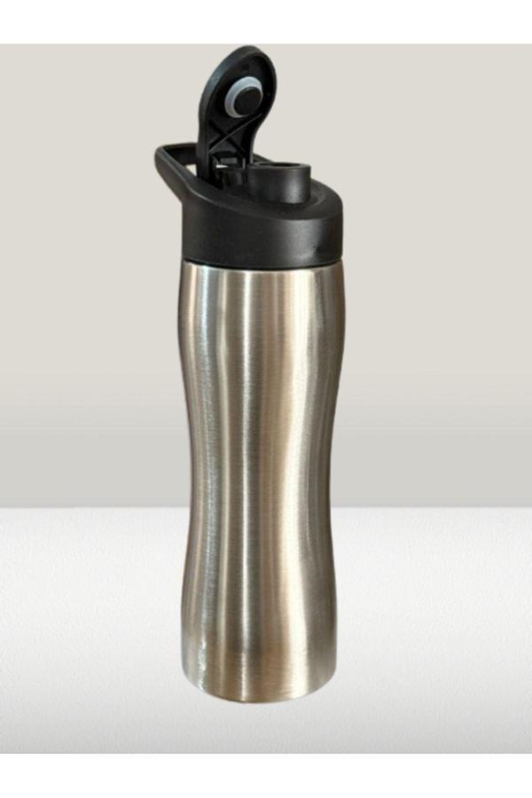 Paslanmaz Çelik Matara Suluk 550 ml Sporcu Kapak - Image 1