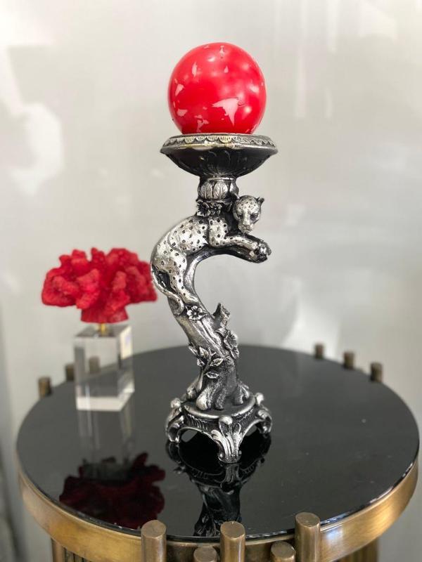 Şamdan mumluk çitalı  şamdan polyester  - Image 1