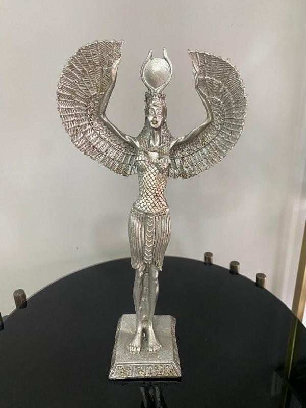 Dekoratif İsis Biblo Mısır Tanrıçası Melek şamdan modeli biblo  - Image 1