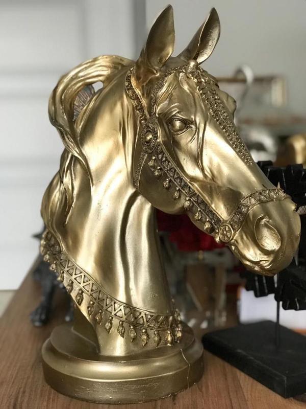 Dekoratif At Kafası Büst Büyük Boy Heykeli - Image 1