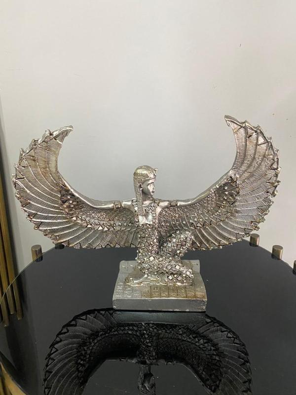 Dekoratif İsis Biblo Mısır Tanrıçası Melek şamdan modeli biblo  - Image 1