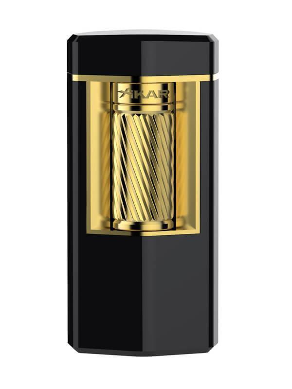 Xikar Meridian Single Lighter Siyah Gold Puro Çakmağı - Image 1