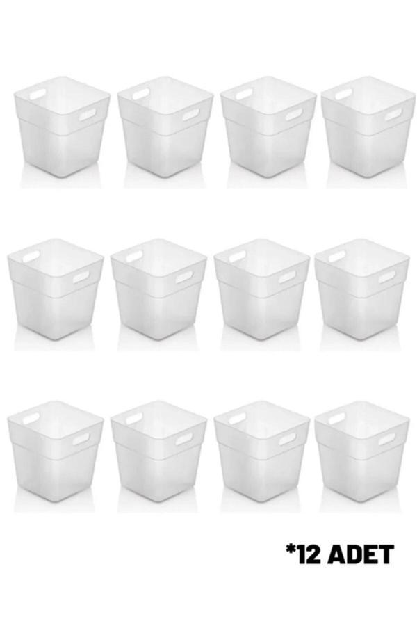 Hilamingo Home 12'Li Set Buzdolabı & Kapak Içi Düzenleyici, Organizer Dolapiçi Kutu - Image 1