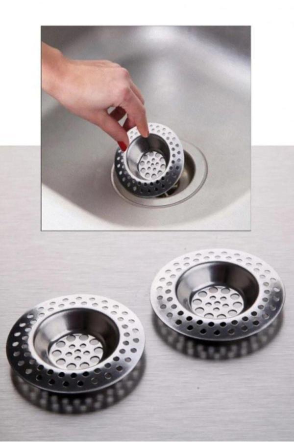 Hilamingo Home Metal 2'Li Lüx Iri Delikli Lavabo Süzgeci - Image 1