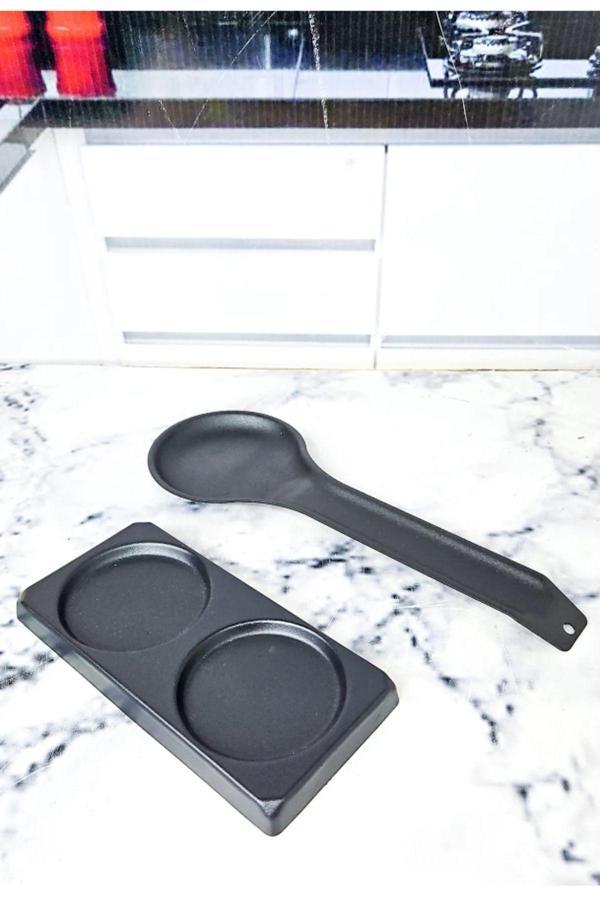 Hilamingo Home 2'Li Metal Kirli Kaşık Altlığı Ve Losyon/Yagdanlık/Sabunluk Stand Altlığı - Image 1