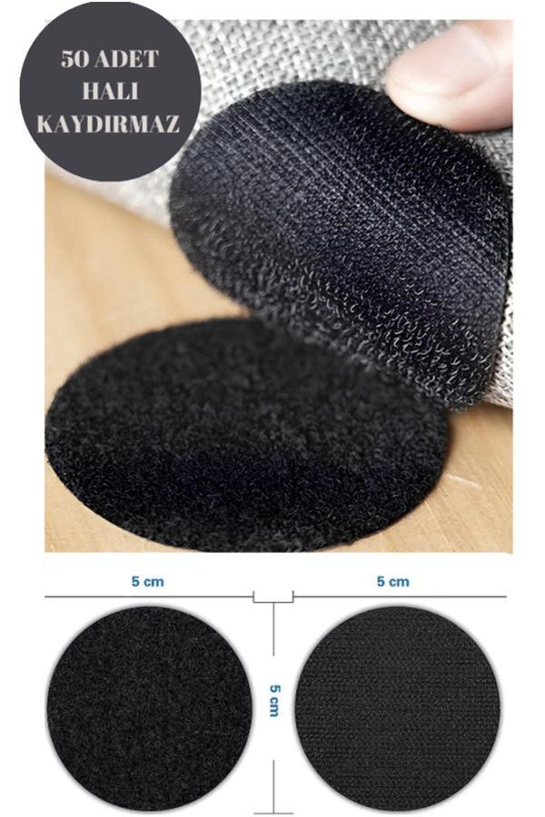 Hilamingo Home 50 Adet Halı Kilim Kaydırmaz Kıvrılma Önleyici Halı Kilim Tutucu Sabitleyici Cırt Cırtlı Bant - Image 1