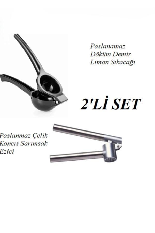Hilamingo Home Limon Sıkacağı/Sarımsak Ezici Seti 2' Li Set - Image 1