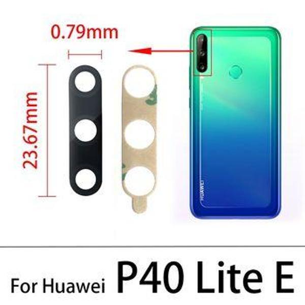 Huawei P40 Lite E Arka Kamera Camı (Çıtasız Sadece Cam) - Image 1