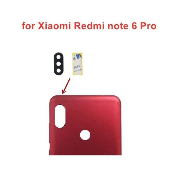Xiaomi Redmi Note 6 Arka Kamera Camı (Çıtasız Sadece Cam) - Image 1